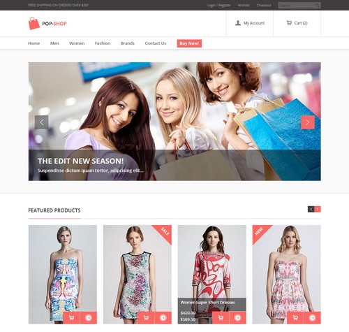 High Quality Image in eCommerce website design